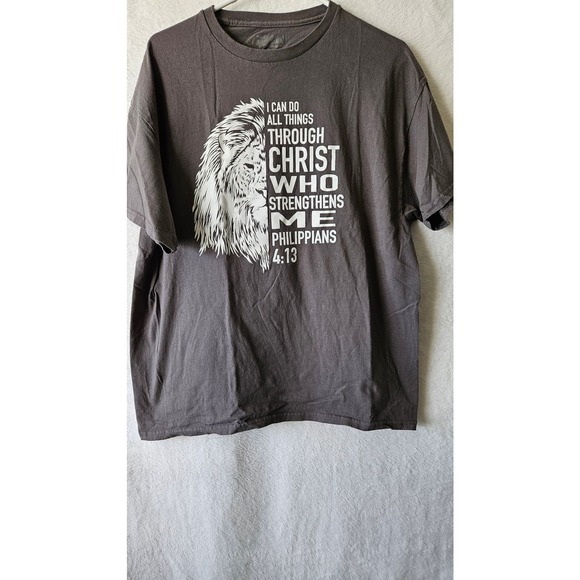 Nens XLarge I can do all thing Jesus tee - Picture 1 of 4